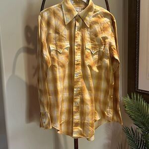 Vintage Metallic Thread Cowboy Shirt